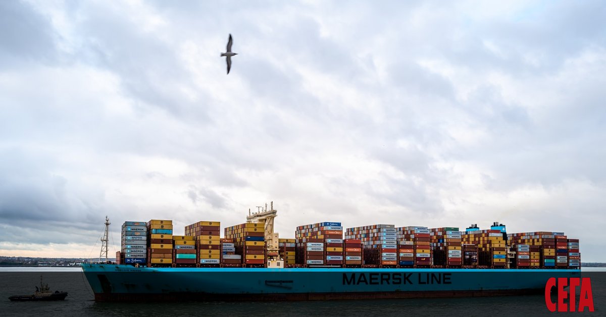 Мерск (Maersk) -  най-голямата в света компания за контейнерни превози, временно ще