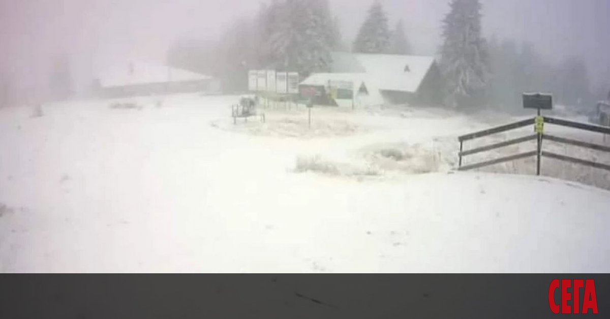Първият за сезона сняг падна в Пампорово, съобщи Планинската спасителна