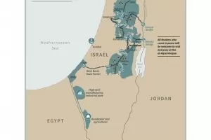 Тръмп публикува картата с новите граници на Израел и Палестина