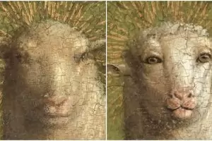 След 500 г. агнецът от Гент прогледна с човешки очи