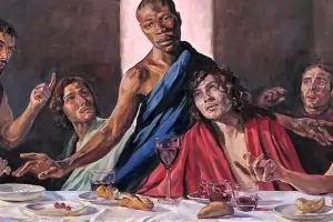 Чернокож Исус украси "Тайната вечеря"
