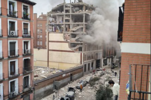 Силна експлозия унищожи сграда в Мадрид предаде La Sexta TV