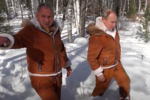 Пресслужбата на президента на Русия показа кадри от намиращите се
