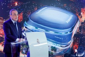 Президентът на Реал Мадрид Флорентино Перес който оглави и новоучредената