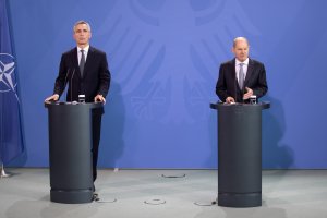 Германският канцлер Олаф Шолц намекна на пресконференцията след срещата с генералния секретар