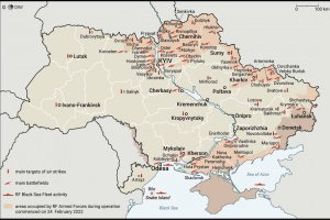 Петият ден от войната на Русия срещу Украйна завърши с масирани