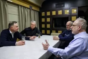Президентите на Полша, Литва, Латвия и Естония пристигнаха в Киев