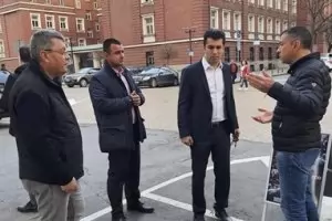 Полицаи и надзиратели изградиха палатков лагер пред МФ