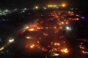 Пожари избухнаха в Красноярския край на Русия в събота изведнъж