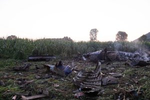 Падналият украински транспортен самолет Ан 12 край Кавала бил свързан със
