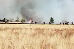 Военни запалиха учебния полигон край Казанлък 