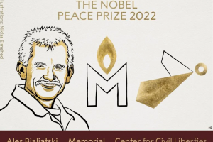 Нобеловата награда за мир тази година бе разпределена между беларуския правозащитник