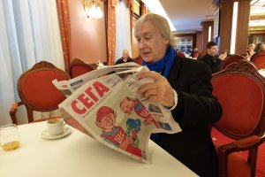 Световно известният френски карикатурист Плантю който 50 години рисуваше за