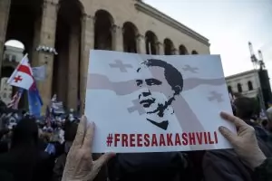 Протестиращи в Тбилиси се обявиха против "руското робство"
