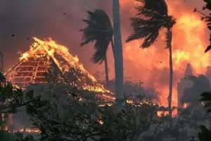 Пожарът на о. Мауи е най-голямото природно бедствие на Хаваите