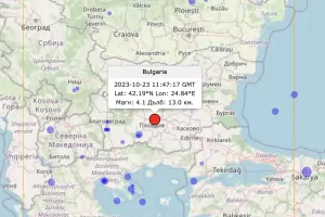 4,1 по Рихтер стресна Пловдив