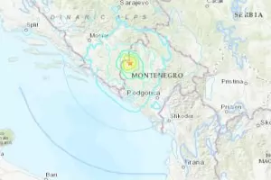 Силно земетресение разлюля Черна гора