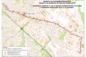 ЦГМ спира трамваи №20 и №23 за 10 дни