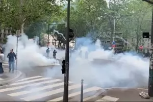 45 души са арестувани на първомайския протест в Париж