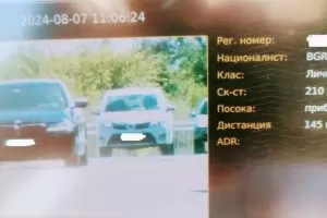 Шофьор се подигра на операция на МВР срещу високата скорост