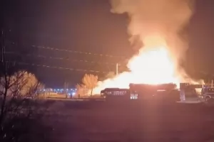 Голям пожар в София между "Илиянци" и "Требич"