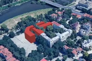 Визуализация показа сеч при застрояването на сграда паметник