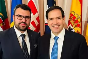 Георг Георгиев разговаря с държавния секретар на САЩ Марко Рубио