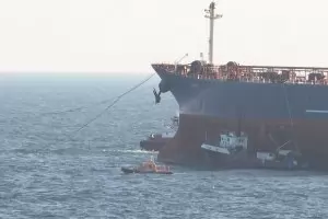 Удареният танкер се установи трайно в Бургаския залив