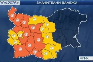 Освен дъжд заваля и сняг