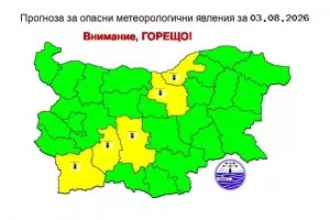 159 пожара са потушени в страната за денонощие