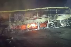 Двама загинаха при сблъсък на
камиони и автобус на пътя Русе-София
