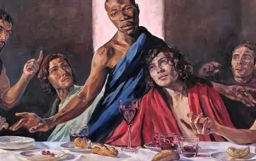 Чернокож Исус украси "Тайната вечеря"
