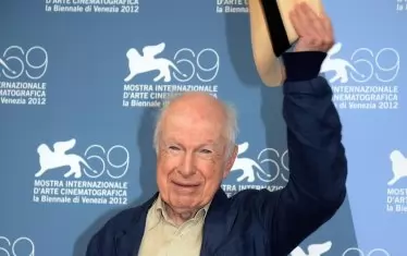 Питър Брук на кинофестивала във Венеция през 2012 г.