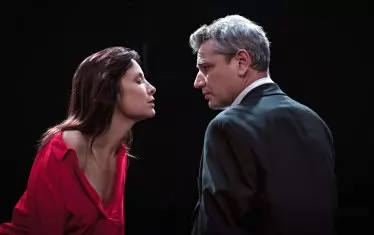 С Яна Маринова в постановката „Любовни писма“.