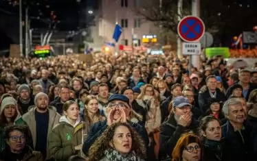 В Братислава протестират срещу проруската политика на кабинета