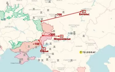 Украински дронове атакуваха три руски военни летища