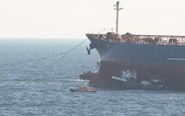 Удареният танкер се установи трайно в Бургаския залив